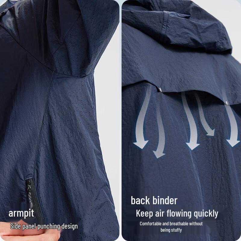 Men's Lightweight Breathable UV Protection Outdoor Sun Jacket