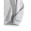 European sizes Crewneck Sweatshirt Black Burger Print for Kids Casual Wear