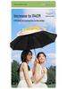 Paradise Umbrella UV Protection Women's Cartoon Sunshade: Lightweight, Portable Black Glue Folding Umbrella for Rain or Shine