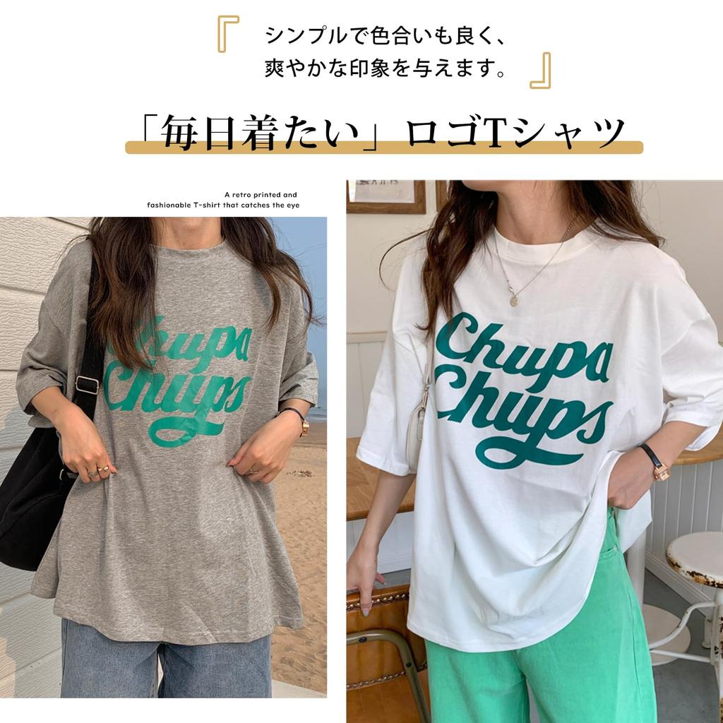 Short Long Print English Logo Round Body Korean Autumn [Merelop Ceto] Women's T-Shirt, Sleeve, T-Shirt, Top, Tee-Shirt, Neck, Thin, Plain, Covering,