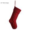 1PC Christmas Stockings Cable Knit Stocking Christmas Gifts Holiday Stocking Xmas Decoration Candy Christmas Socks Length 46cm