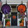 Wreath Garland Halloween Front Door Decor Pumpkin Witch Outdoor Indoor Prop Yard