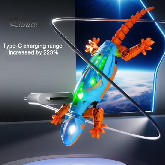 Children Climbing Gecko Toy Remote Control Toy, Red Light Tracking RC Sensing Crawling Lizard Robot, Walls & Ceilings Simulation Chameleon