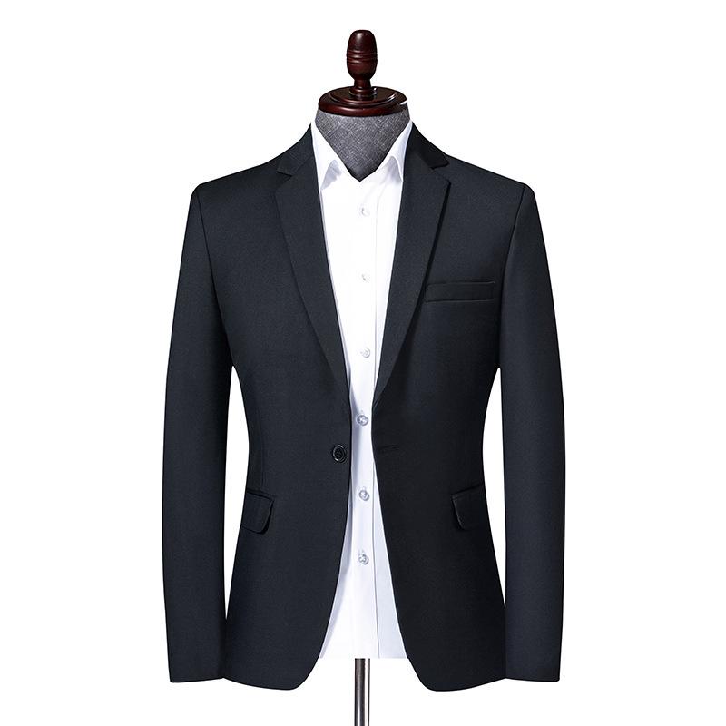 

Мужской однотонный приталенный блейзер - Повседневный костюм в корейском стиле для осени и весны 6XL