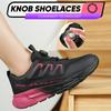 Fashion Rotating Button Safety Shoes Steel Toe Work Sneakers Breathable Safety Work Shoes Protective Labor Protection Shoes for Women
