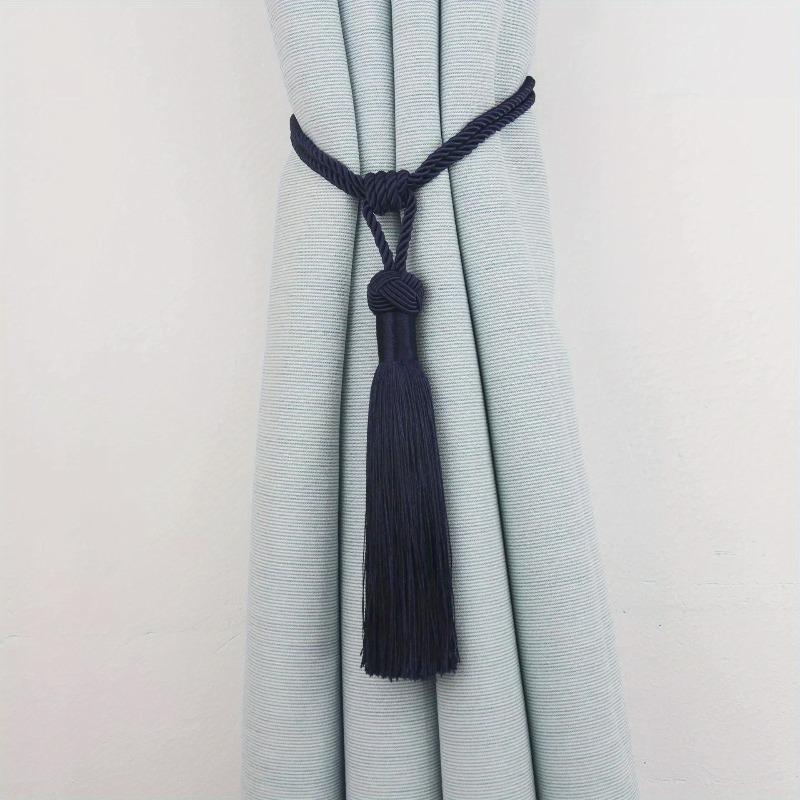 2pcs Handmade Tassel Curtain Tieback Room Accessories Gold Curtain Buckle Rope Home Decoration Holdback Window Fringe