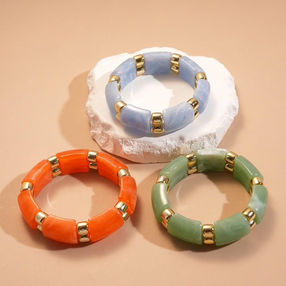 Geometric Exaggerated Bracelet Wide Wide Chunky Bangles Fashion Acrylic Bangle  Women