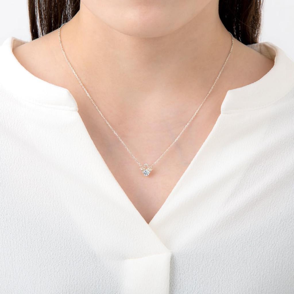 U-Treasure Official Pokémon Solitaire Necklace, Silver, Gift for Men and Women