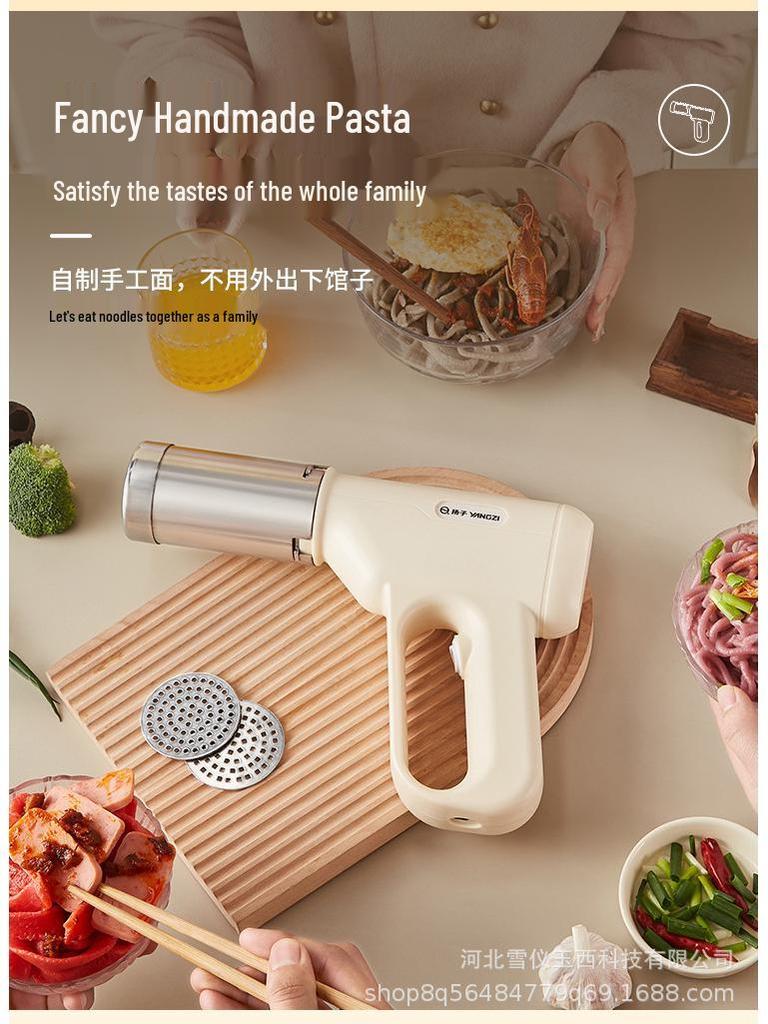 Wireless Handheld Electric Noodle Maker - Portable and Rechargeable for Household Use