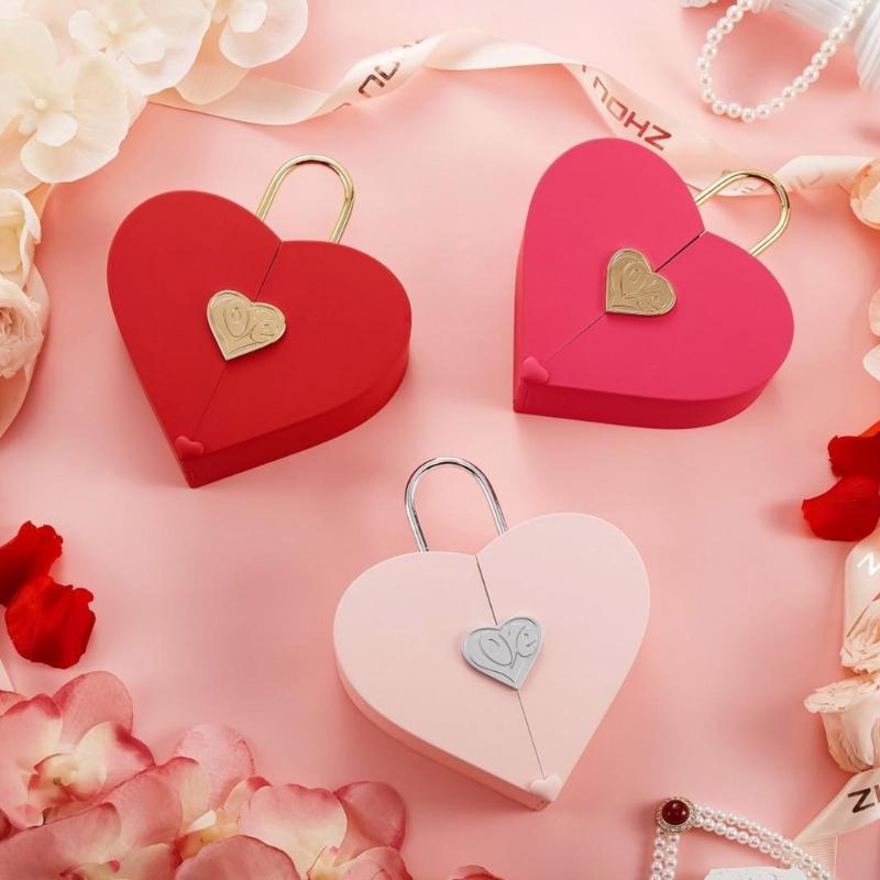 Heart Shape Jewelry Storage Case Compact Travel Box for Multiple Accessories Waterproof Ornament Display Case for Girls