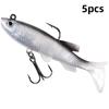 Life-Like Fishing Lure Bait Tackle Crankbait Sharp Hook Minnow Tool