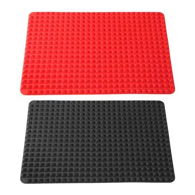 Non-Stick Silicone Pyramid Baking Mat 16x11inch Bakeware Silicone Mat Kitchen Baking Accessories Fat Reducing for Cooking Baking