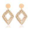 New Fashion Round Occident Clip On Earrings For Women Geometric Round Earring Wedding Jewelry