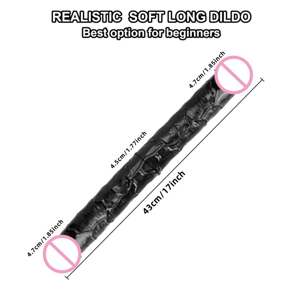Colorful Bold Large Simulation Double-Headed Dragon Penis Lala Gay Women's Sexy Sex Product Dildo TPE