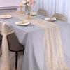 European Style Mesh Birthday Table Runner Elegant Sequin Table Decoration  Christmas Celebration