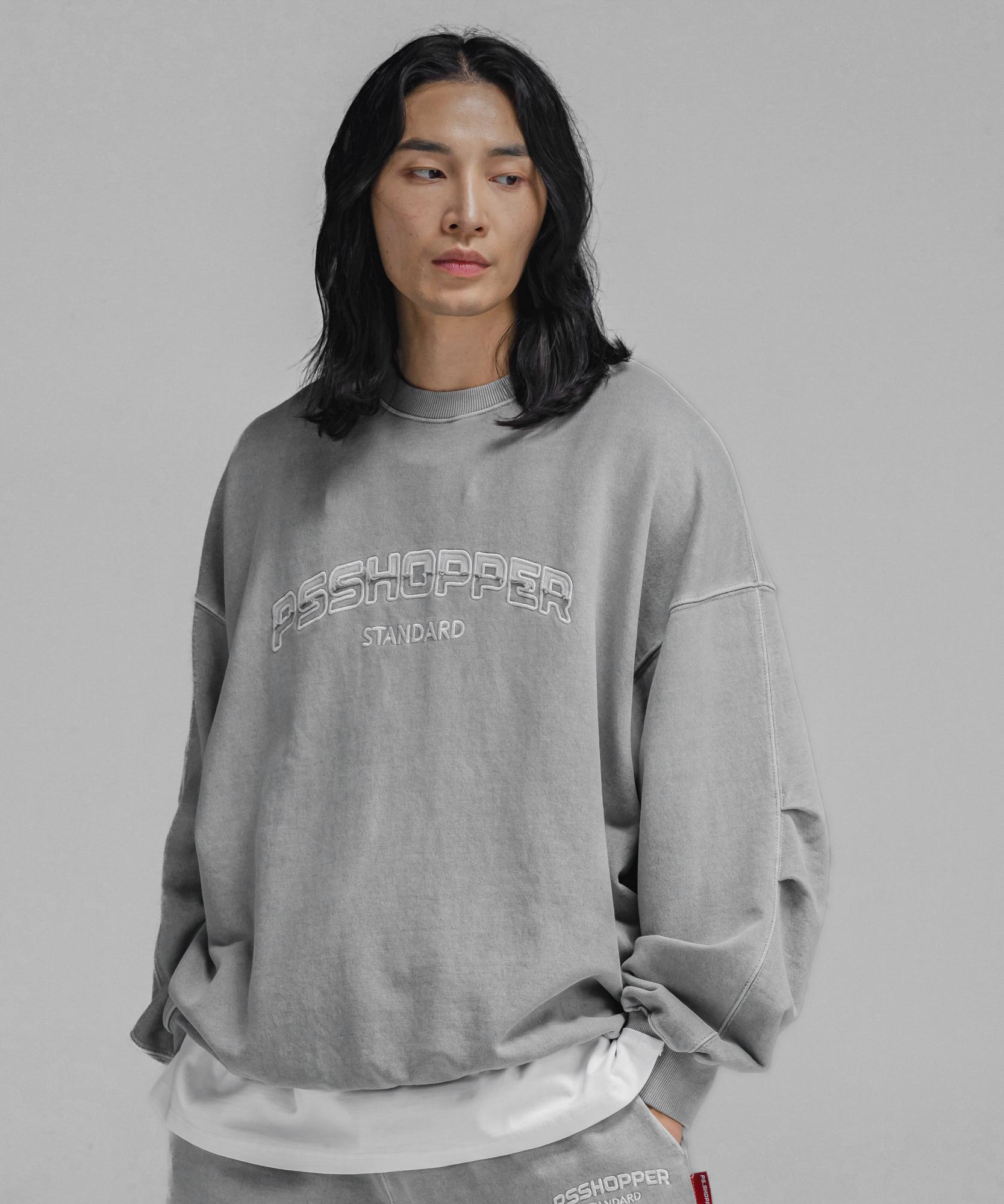 Ps Shopper Original Pigment Washed Sweatshirt [Light Grey] Xl