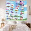 Peppa Pig Custom Your Name Wall Decor Tapestry Art For Pet Memorial Birthdaywedding Party Backdrop Family Gift