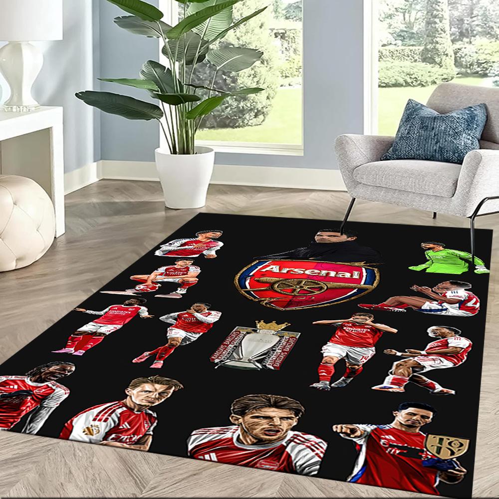 Arsenal Floor Rug Office Rug Design for Playrooms Bedrooms Foyer Decorate room Antislip Carpet Office home decor Perfect Gift for Friends & Family