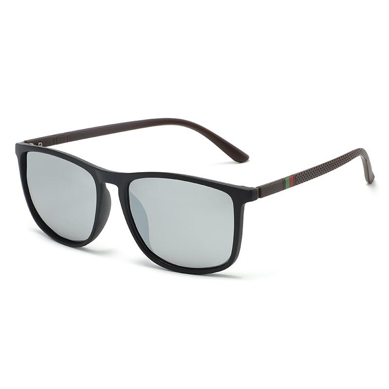 Classic Fashion Square-Frame Sunglasses Outdoor Sports And Fishing Uv-Protection Eyewear Retro Polarized Driving Shades