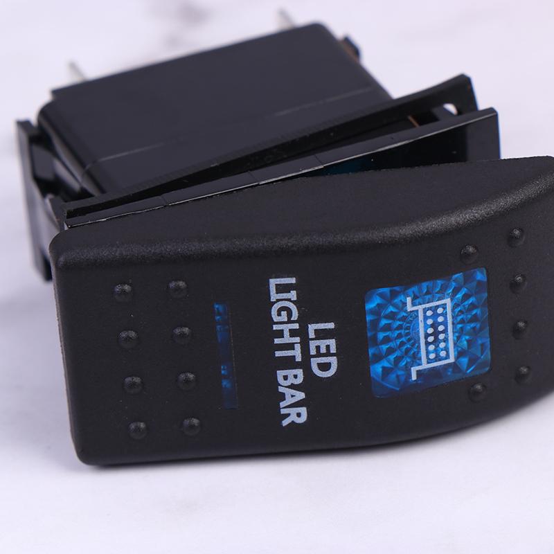 5Pin Car Switch Boat Truck Light Toggle Switch Waterproof 12V/24V Bar Style Toggle Rocker Reverse Rear Light Switch