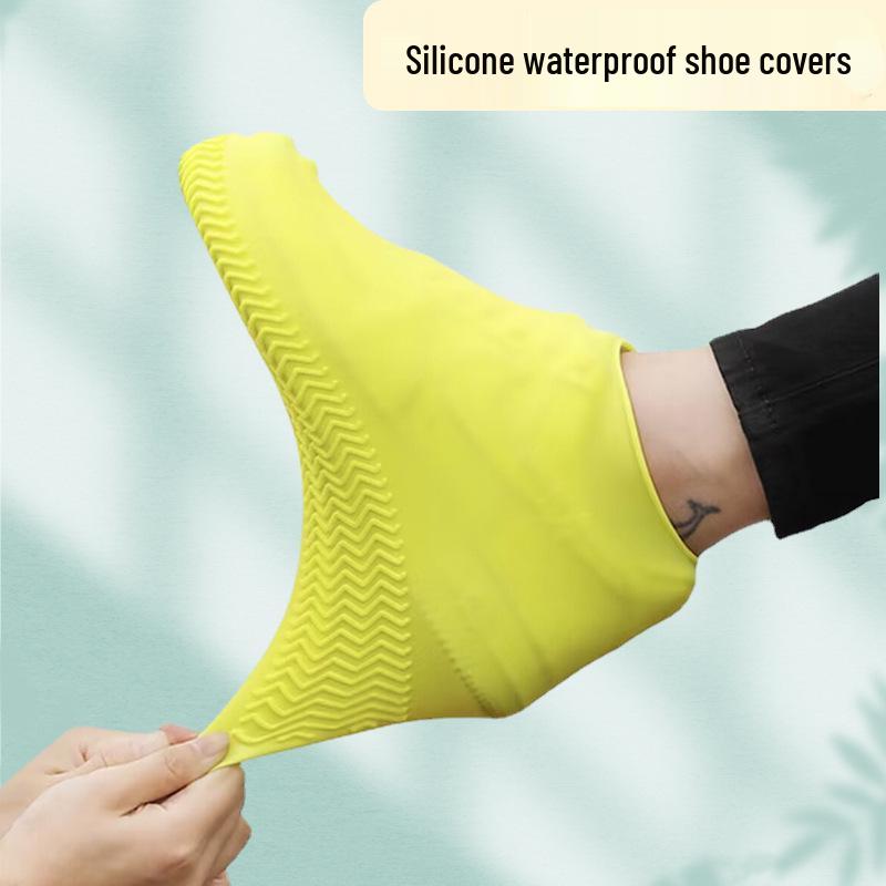 Waterproof Non-Slip Silicone Shoe Covers for Men & Women - Durable, Rainproof, Thickened for Outdoor Travel