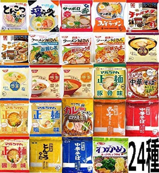 

Instant noodles 24 types set 24 pieces assorted (bagged noodles)