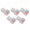 5PCS Wire Quick Connector Break Free Plug and Pull T Type Splitter Terminal Block T24C 250V 32A