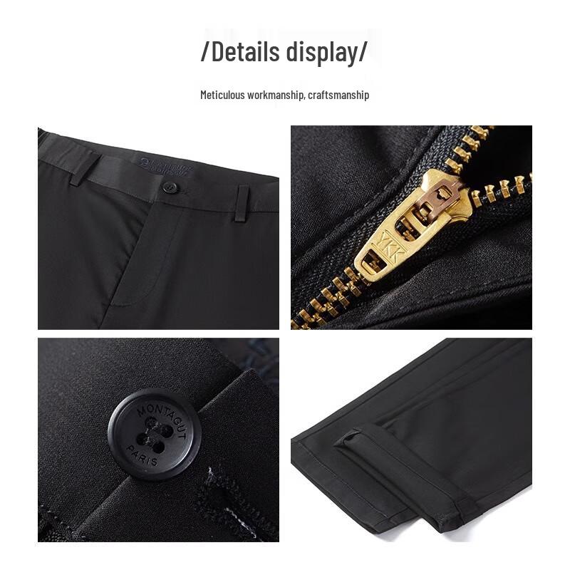 MONTAGUT Men's Straight-Leg Casual Pants