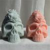 Rose Skull Head Silicone Mold Candle Soap DIY Handicraft Supplies for Beginners Starter Baking Decoration Accessory