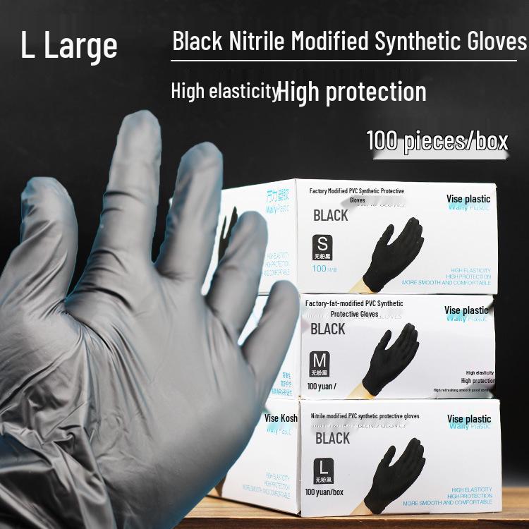 Nitrile Tattooing Gloves, High Elasticity, Powder-Free, 100pcs, Ideal for Beauty, PVC, Rubber, Latex, Food-Safe