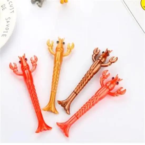 4pcs Colorful 3D Lobster Gel Pen Creative Stationery Office Supplies Creative Signature Gel Pen Cute Pens Education Tools