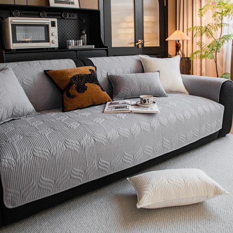 

Cream wind sofa cushion universal in all seasons new light luxury high-end non-slip sofa seat cushion cover towel cover cloth 70*70cm