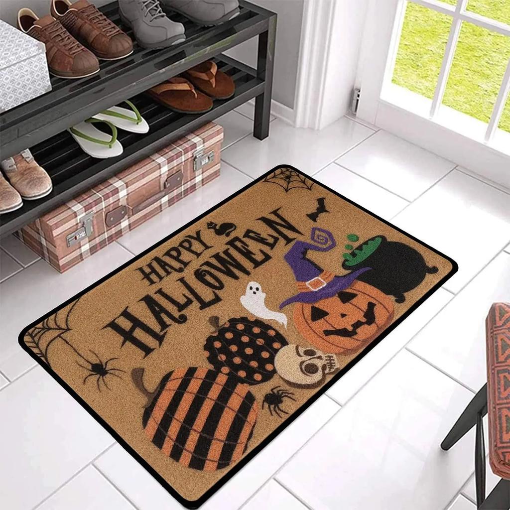Halloween Door Mat: Soft, Slip-Resistant, Washable Floor Cover For Living Room, Kitchen, Bathroom, Laundry Room & Bedroom