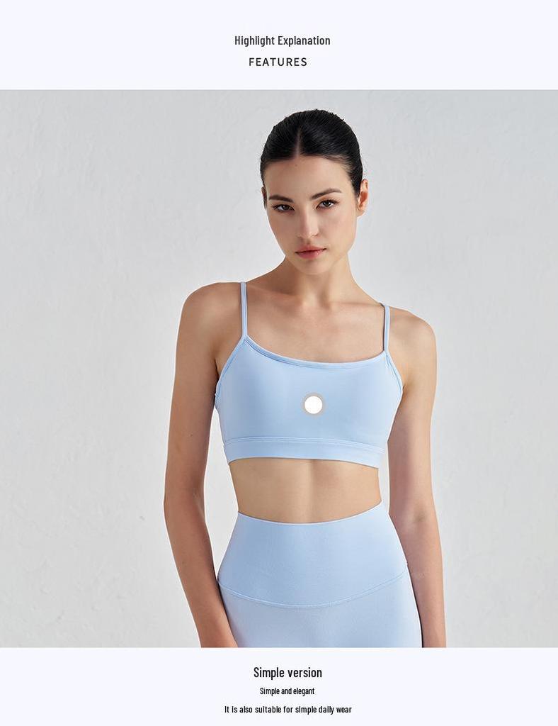 Kätzchenohren-Sport-BH mit Riemchenrücken - Damen-Fitness-Tanktop