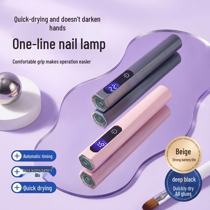 Rechargeable LED Nail Lamp: Portable Phototherapy Machine with Digital Display for Nail Art Curing