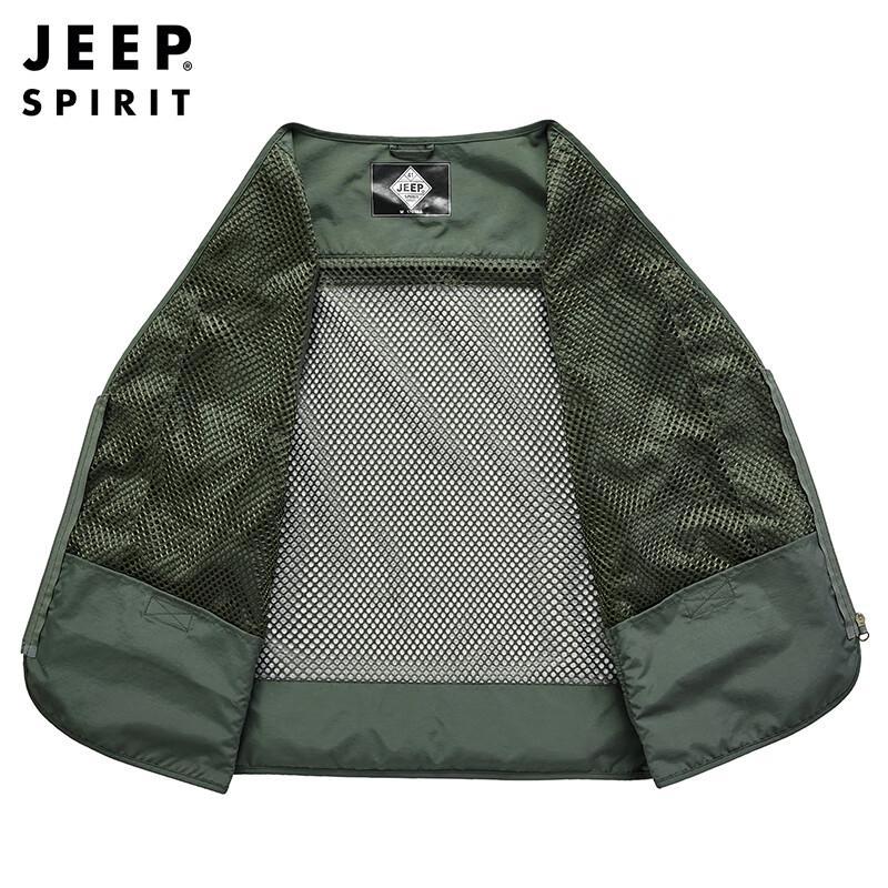 JEEP SPIRIT Men's Outdoor Multi-Pocket Vest