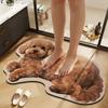 Pet Theme Rug Dog Shaped Rug Special-shaped Animal Floor Mat Cute Puppy Print Rug  Bedroom Decor