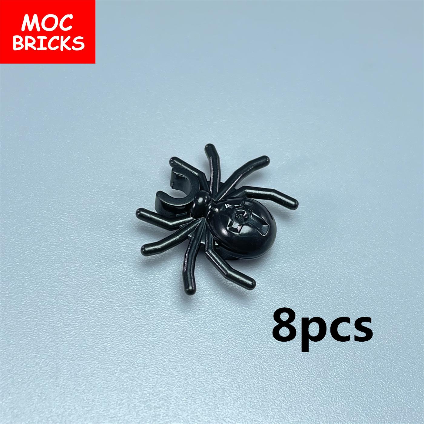 MOC Bausteine Spinnennetz Netz Tier 30238 90981 Halloween Serie Lernorientierte Konstruktionsbausteine Montiertes Spielzeug Puppen