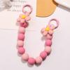 Ins Colorful Beaded Bracelet Flower Pendant Phone Chain Phone Holder Case Chain Flower Anti-Lost Chain Hanging Jewelry