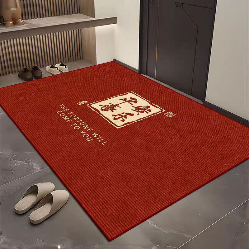 Luxury Crystal Velvet Non-Slip Entrance Mat - Dirt-Resistant Hallway and Doorway Rug