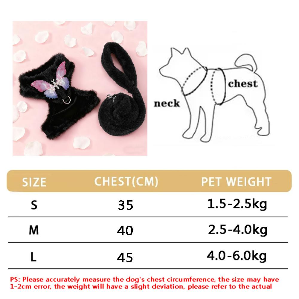 Small Dog Harness Leash Set Cute Traction Bracelet Medium Cat Collar Suit Soft Puppy Vest Harness Adjustable Pet Accessories