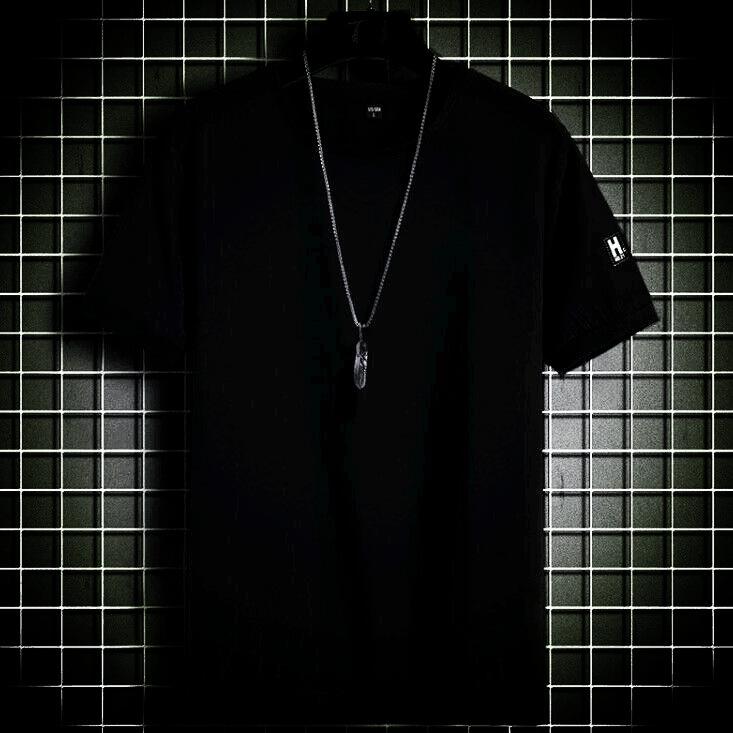 Men's Summer Quick-Dry Ice Silk T-Shirt & Cropped Pants Set - Breathable, Sweat-Absorbent, Loose-Fit, Large Size for Leisure and Sports