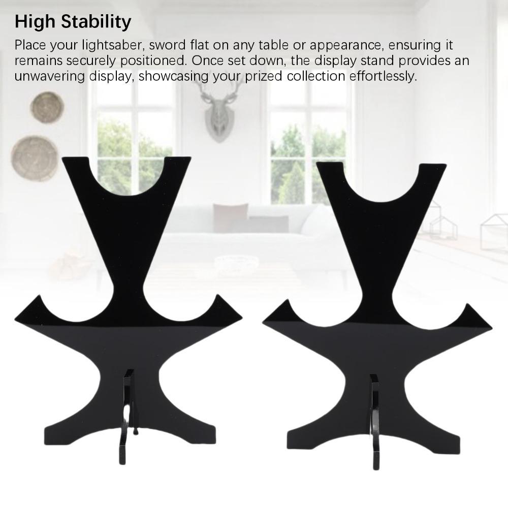 2Pcs Acrylic Sword Display Stand Length Adjustable Adjustable Sword Holder  For Collections