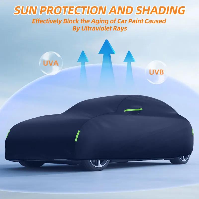 Für Tesla Model Y Ganzjahres-Passform Universell Staubdicht UV-Sonnenschutz Kratzfest Wasserdicht Winddicht Auto-Schutzhülle