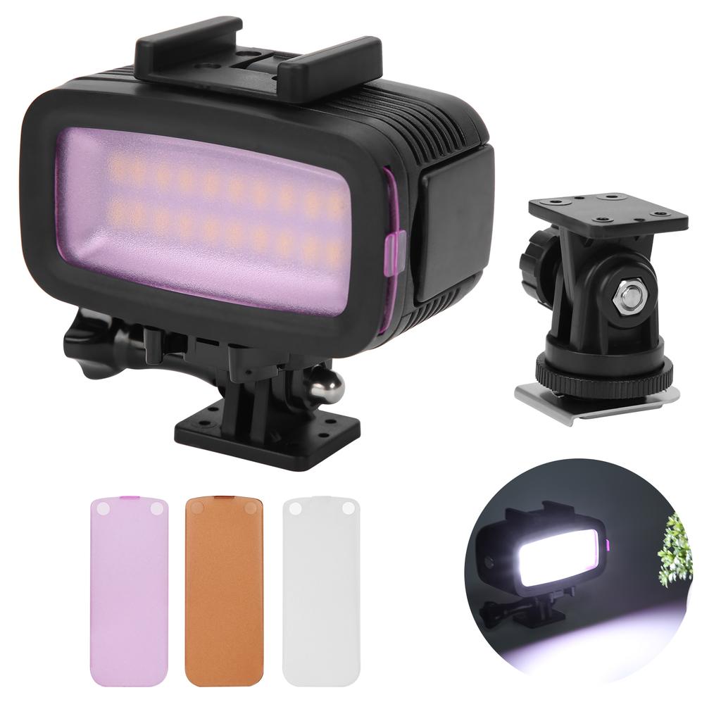 40m Underwater Photography Fill Light Waterproof Diving Camera LED Video Light 5500K