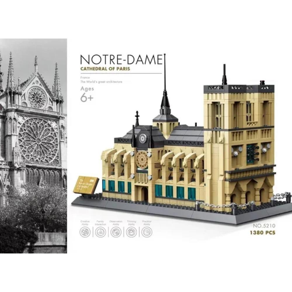 MOC World Famous Architecture Edifice Opera House Building Blocks Villa Savoye Bridge Tower Toy Children Birthday Christmas Gift