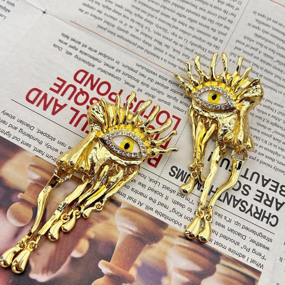Střapce Oči démona Puzetové náušnice Vintage Dámský přívěsek Náhrdelník Ďáblovo oko Náhrdelník Dívky
