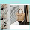 Urban Chic Women's Tote Bag Stylish Woven Shoulder Bucket Bag With Large Capacity