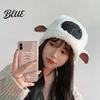 Women Hat Plush Hats Autumn Stretchy Keep Cozy Thickened Cute Fuzzy Warm Soft Winter Sheep