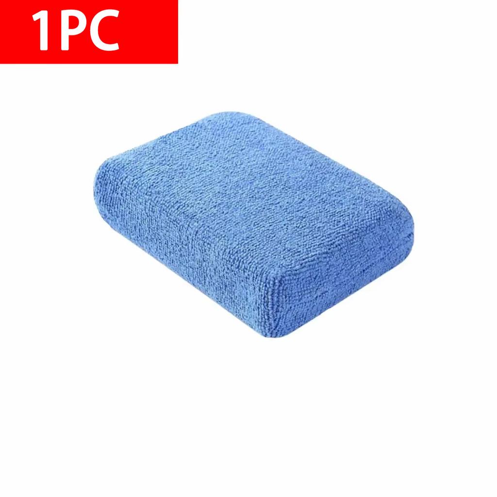Microfiber Waxing and Polishing Sponge Rectangular Sponge Cleaning Block Car Beauty Maintenance Tools  Detailing  Cloths Brushes